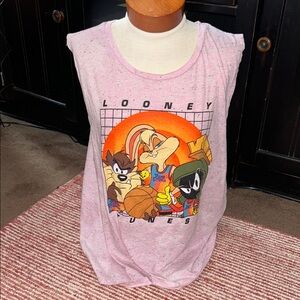 Warner Bros. Light Pink Looney Tunes Graphic Tank